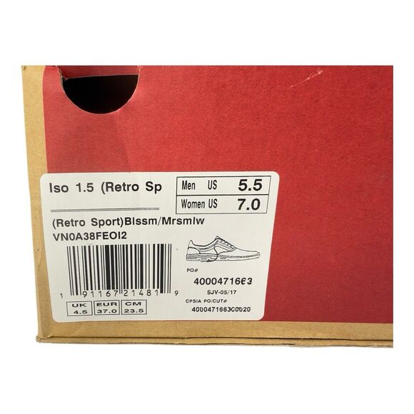 VANS ISO 1.5 Retro Sport Blossom/Light Pink Trainers Unisex Mens 5.5 Womens 7 - Picture 5 of 5